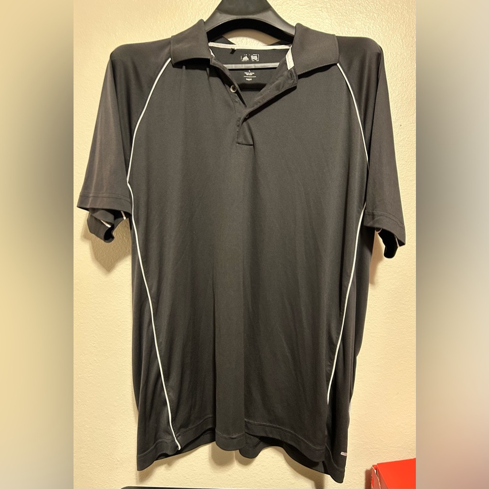 Adidas ClimaCool Black Polo Shirt- size l